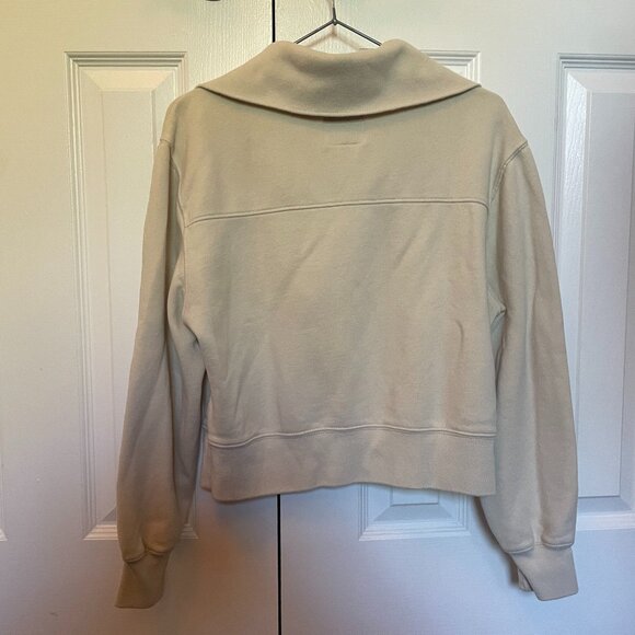 Abercrombie Soft A&F Collection 1/4 Button-Down Collar Sweater – Mustard – XS - Picture 4 of 5